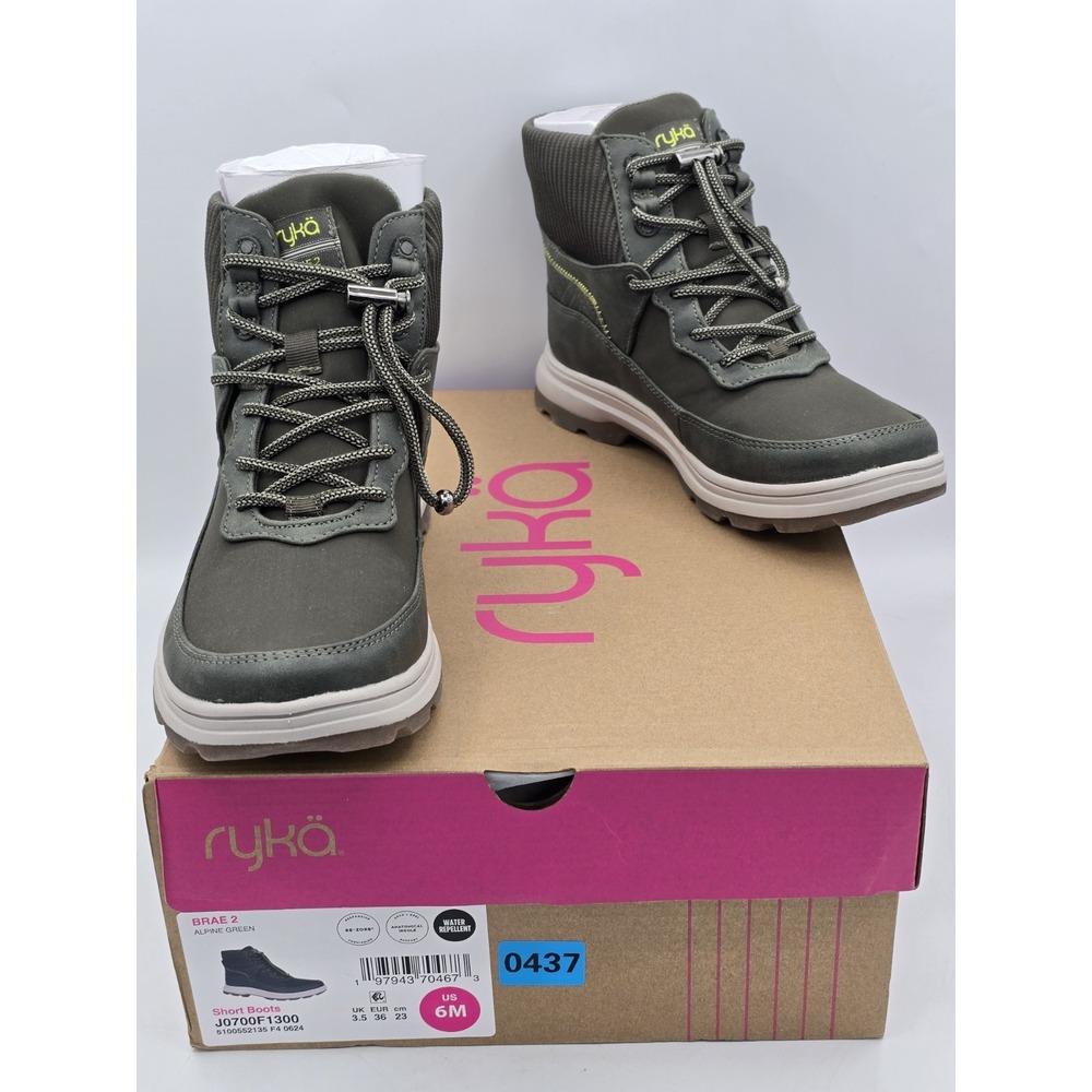 Ryka Women's Brae 2 Water‎ Resistant Snow Boot Alpine Green Sz 6 M